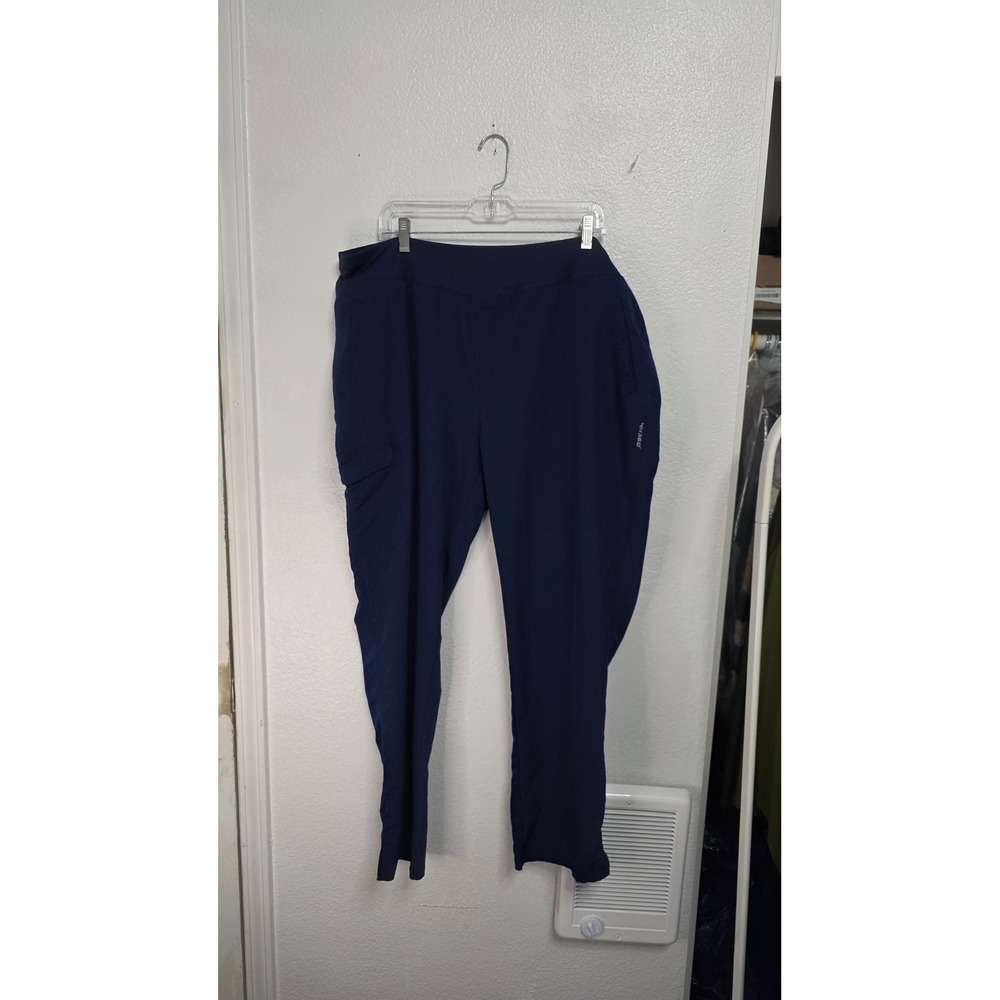 Healing Hands HH360 Scrub Pants Womens 2X Navy Blue Excellent